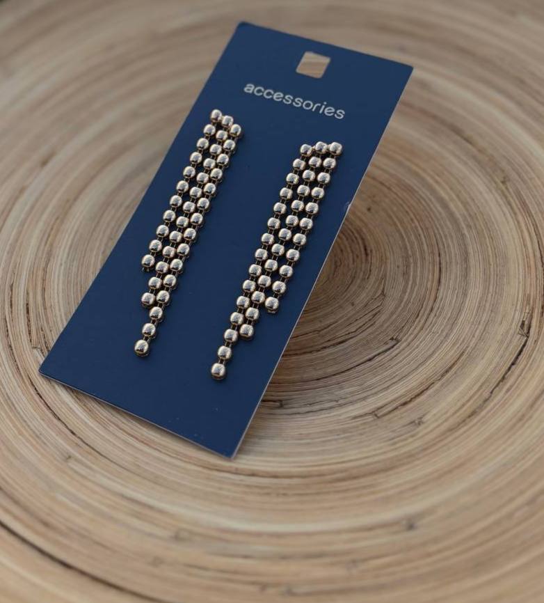 گوشواره آویز بلند طلایی