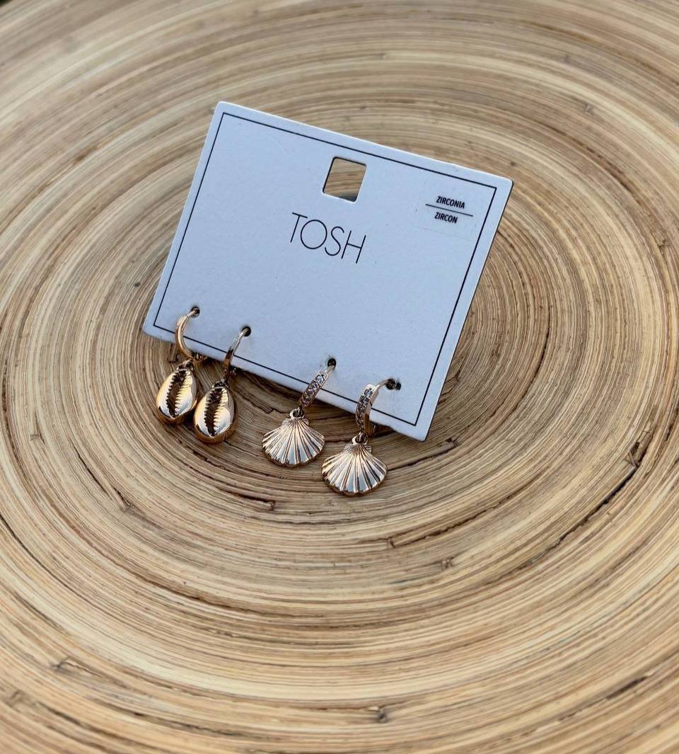 گوشواره حلقه ای دو جفتی