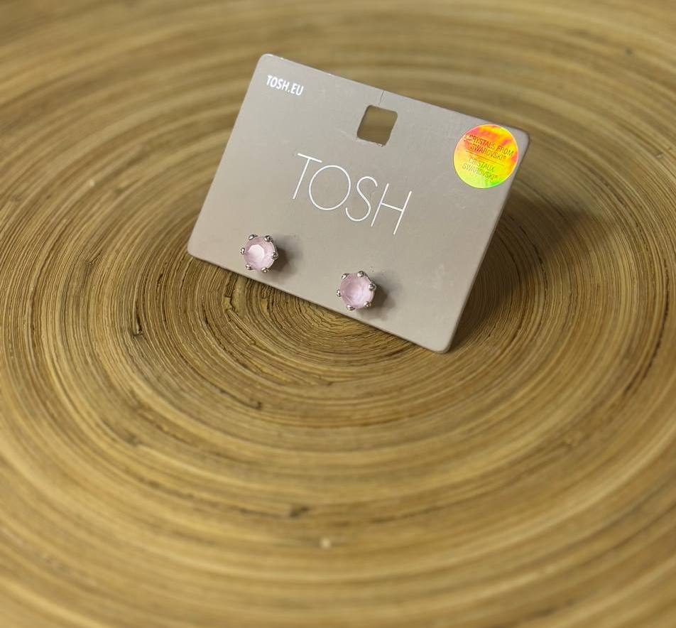 گوشواره میخی تکی نگین زیرکنیا