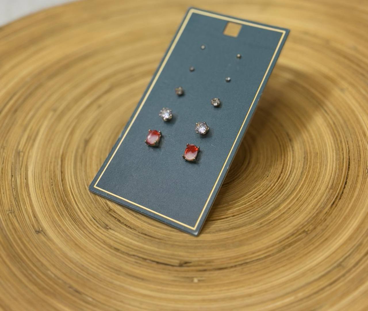 گوشواره میخی پک دار 5 تایی